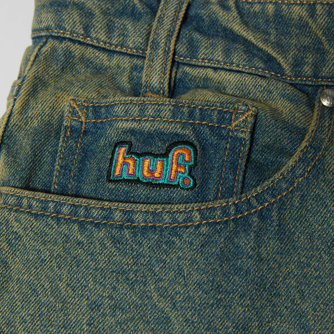 HUF Cromer Washed Pant - Indigo Earth - Image 3