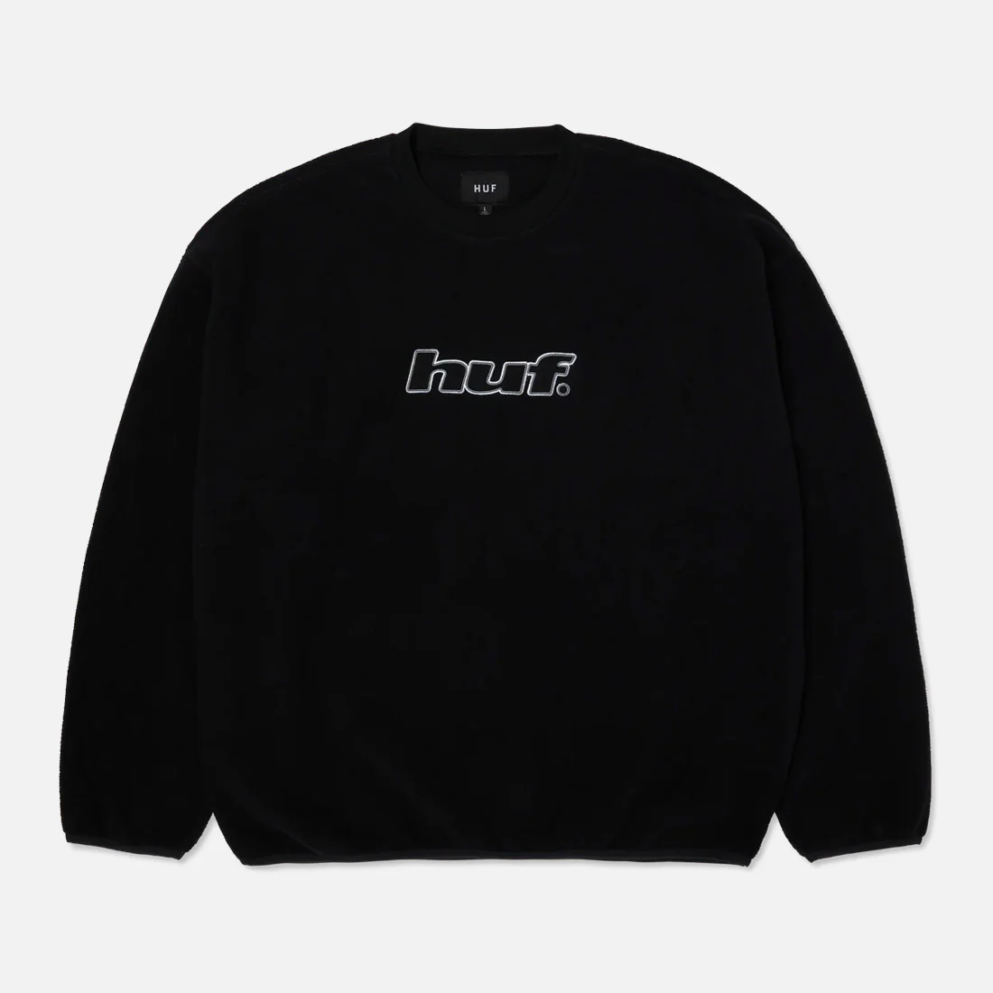 HUF H Dot Polar Fleece Crewneck - Black - Image 5