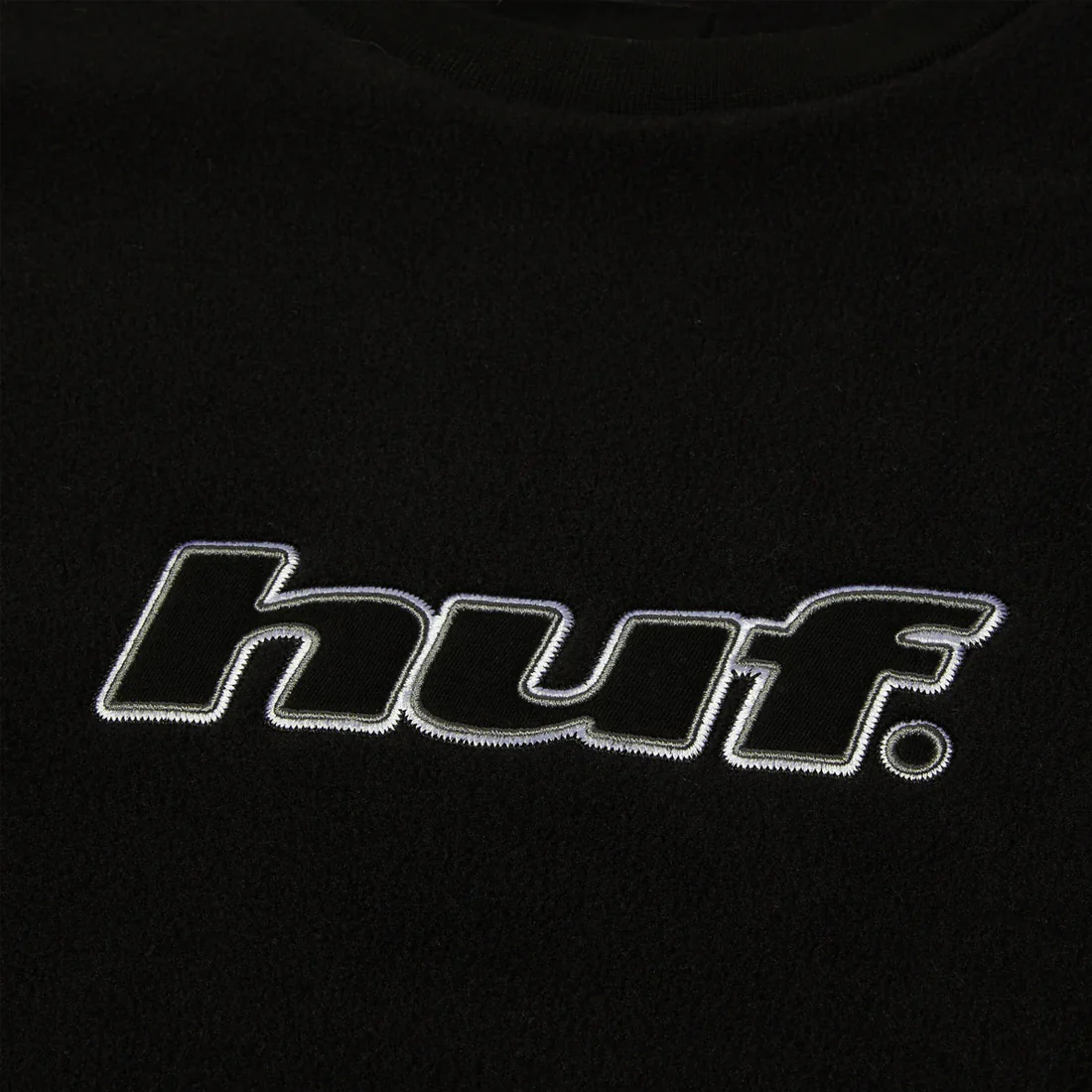 HUF H Dot Polar Fleece Crewneck - Black - Image 6