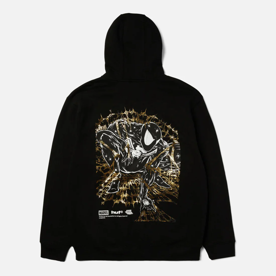 HUF X MARVEL Spider-Man Arachknight Full Zip Hood - Black - Image 2