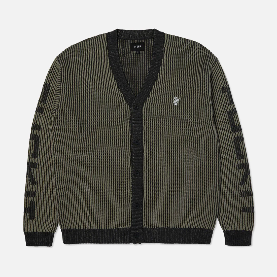 HUF Repeater Cardigan - Asphalt - Image 5