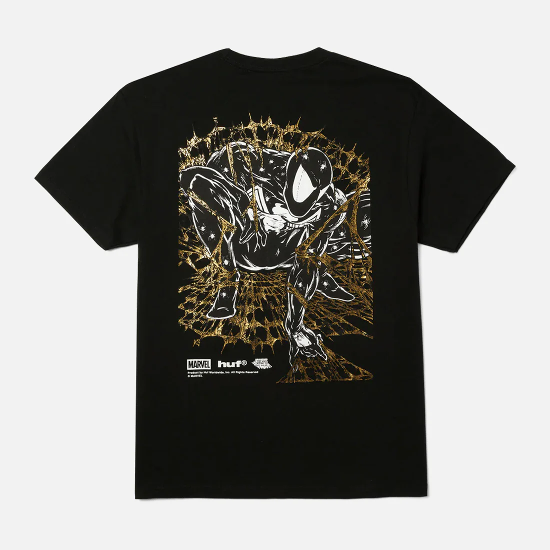 HUF X MARVEL Spider-Man Arachknight Tee - Black - Image 2