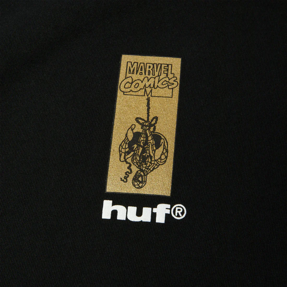 HUF X MARVEL Spider-Man Arachknight Tee - Black - Image 3