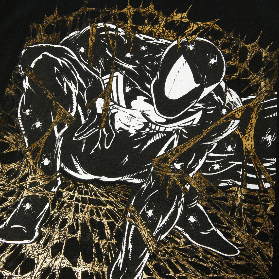 HUF X MARVEL Spider-Man Arachknight Tee - Black - Image 4