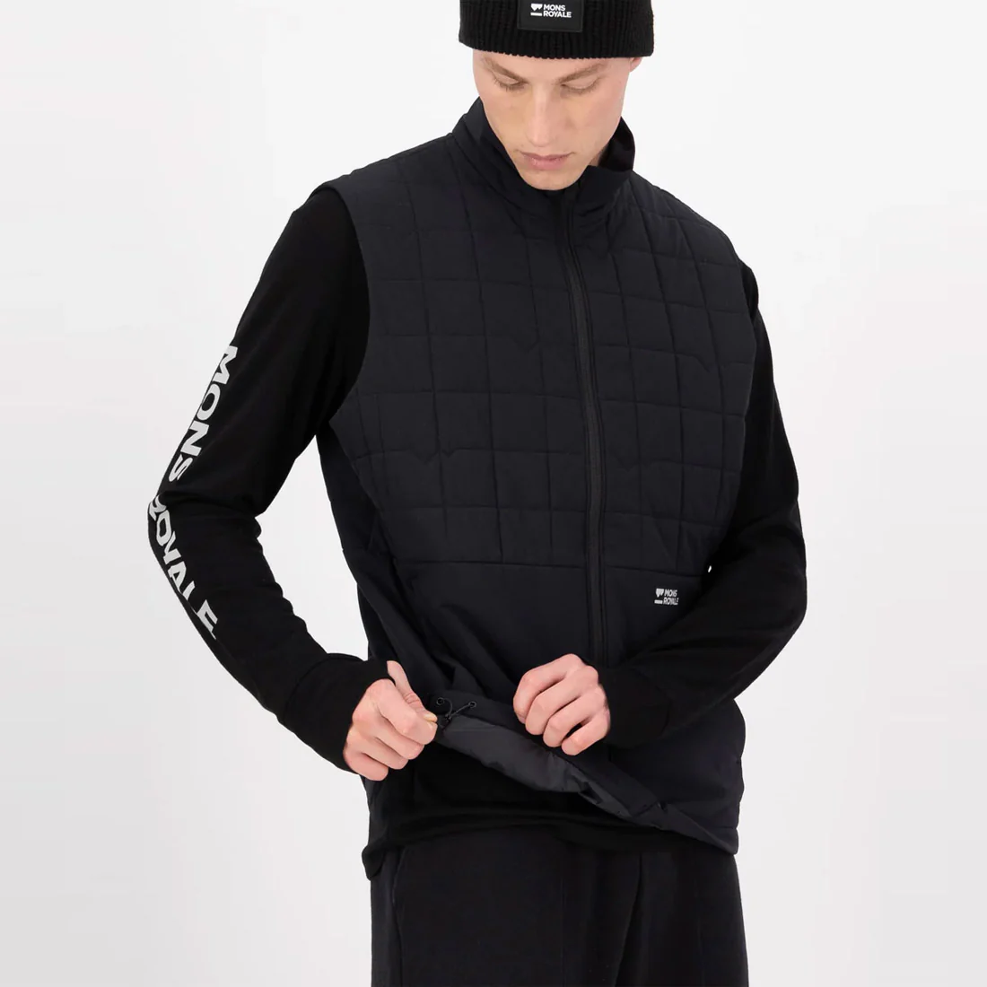 MONS ROYALE Canyon Merino Insulated Vest - Black - Image 4