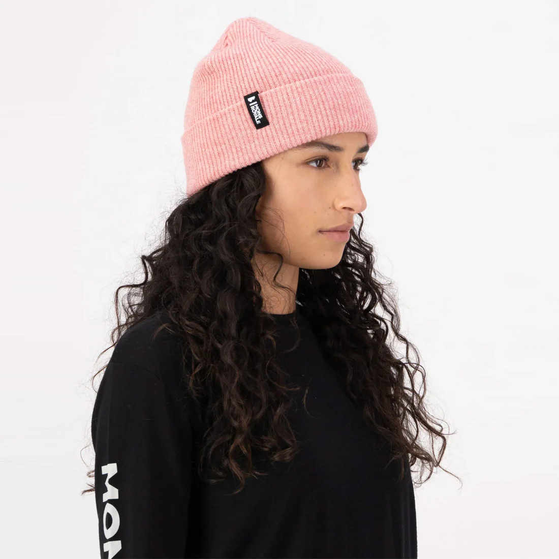 MONS ROYALE Chunky Logger Merino Beanie - Winter Rose - Image 3