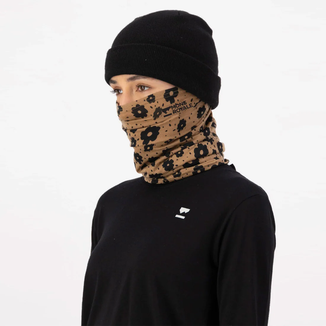 MONS ROYALE Daily Dose Neckwarmer - Aoraki Lily Toffee - Image 2