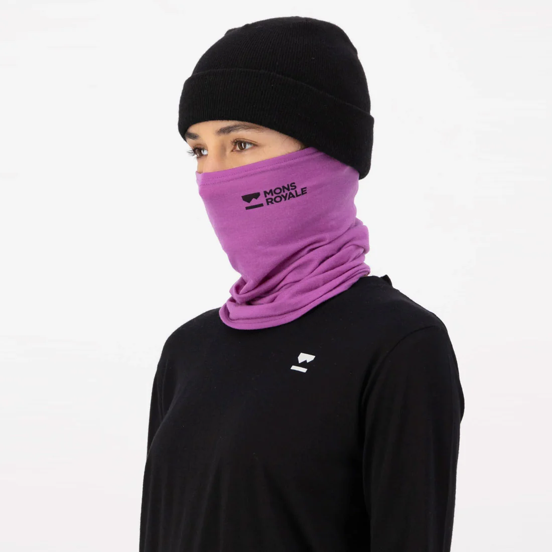 MONS ROYALE Daily Dose Neckwarmer - Purple Bolt - Image 2