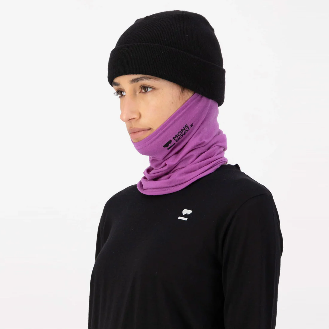 MONS ROYALE Daily Dose Neckwarmer - Purple Bolt - Image 3