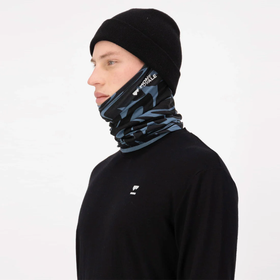 MONS ROYALE Daily Dose Neckwarmer - Signal Lost Goblin Blue - Image 3