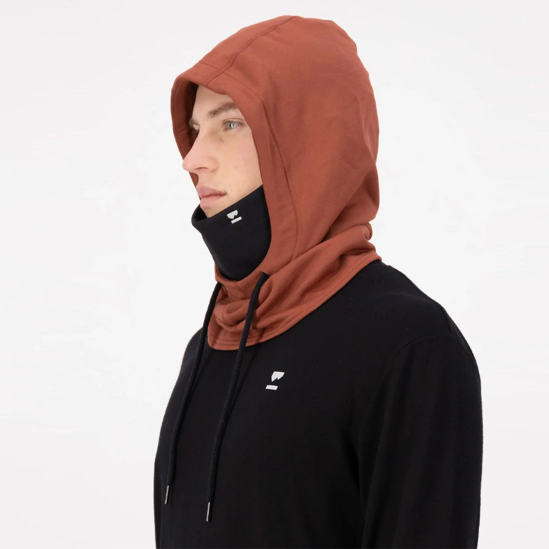 MONS ROYALE Decade Merino Fleece Hood - Sienna - Image 3