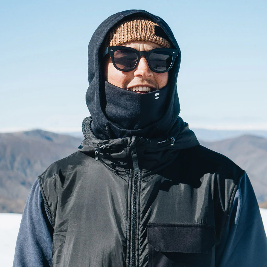 MONS ROYALE Decade Merino Fleece Hood - Black - Image 3