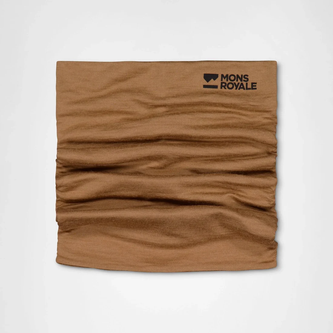 MONS ROYALE Double Up Merino Neckwarmer - Toffee