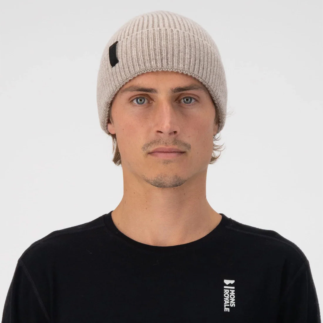MONS ROYALE Fjord Merino Beanie - Taupe - Image 2