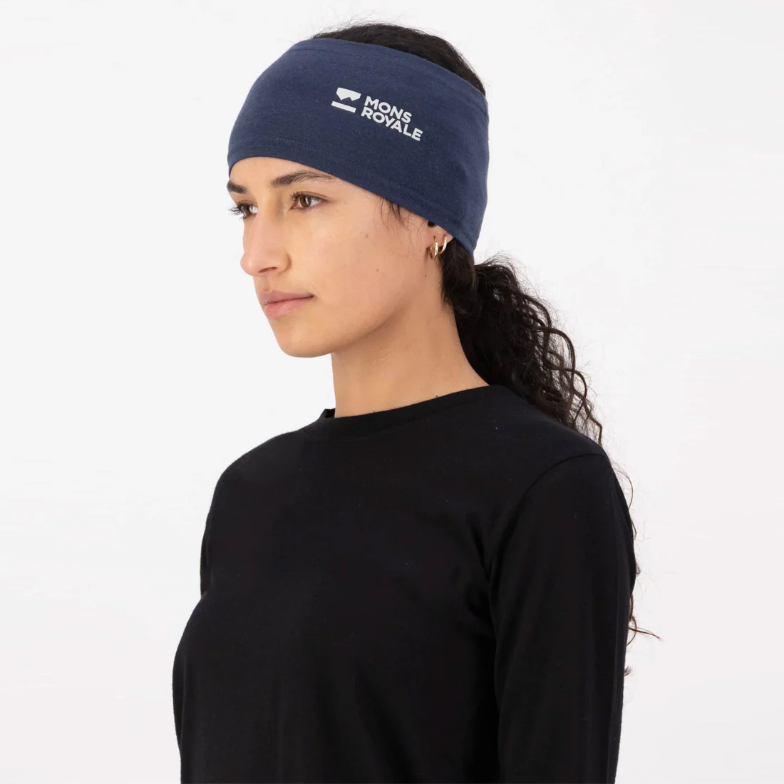 MONS ROYALE Haines Merino Headband - Midnight - Image 3