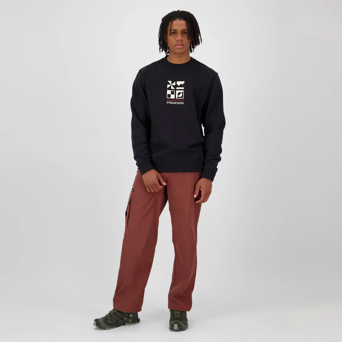 MONS ROYALE Inversion Merino Crew - Black - Image 3