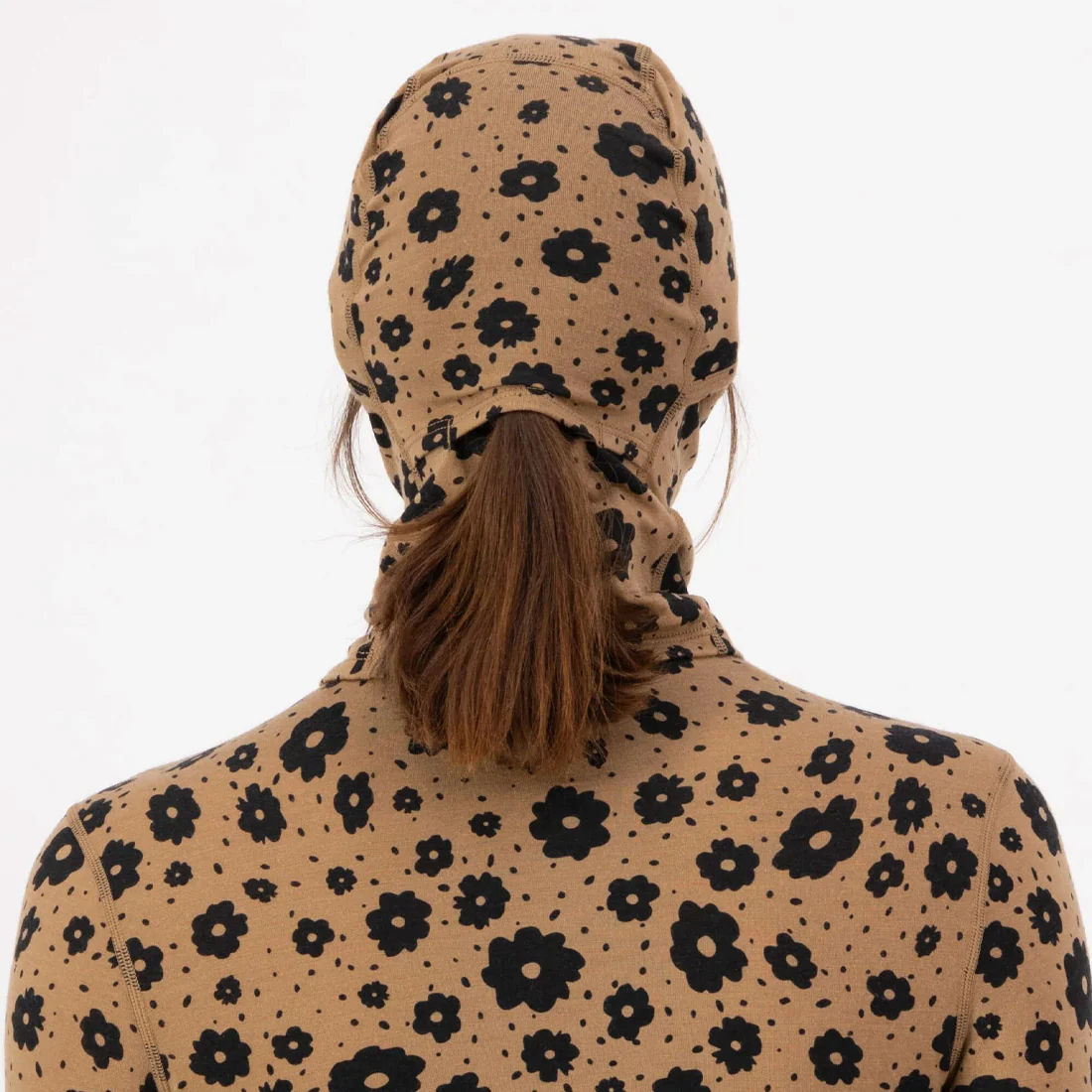 MONS ROYALE Santa Rose Merino Balaclava - Aoraki Lily Toffee - Image 3