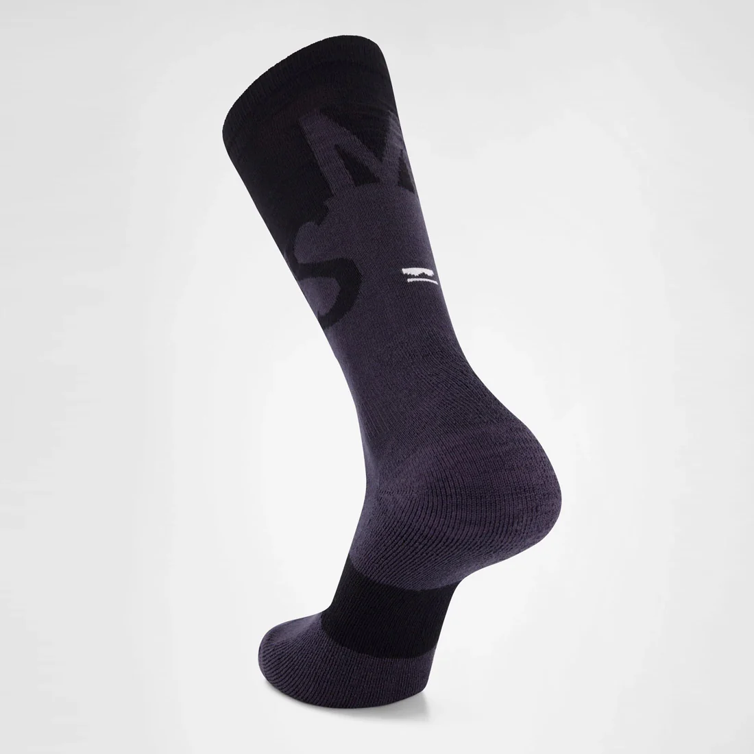 MONS ROYALE Unisex Ultra Cushion Merino Snow Sock - Black/9 Iron - Image 2