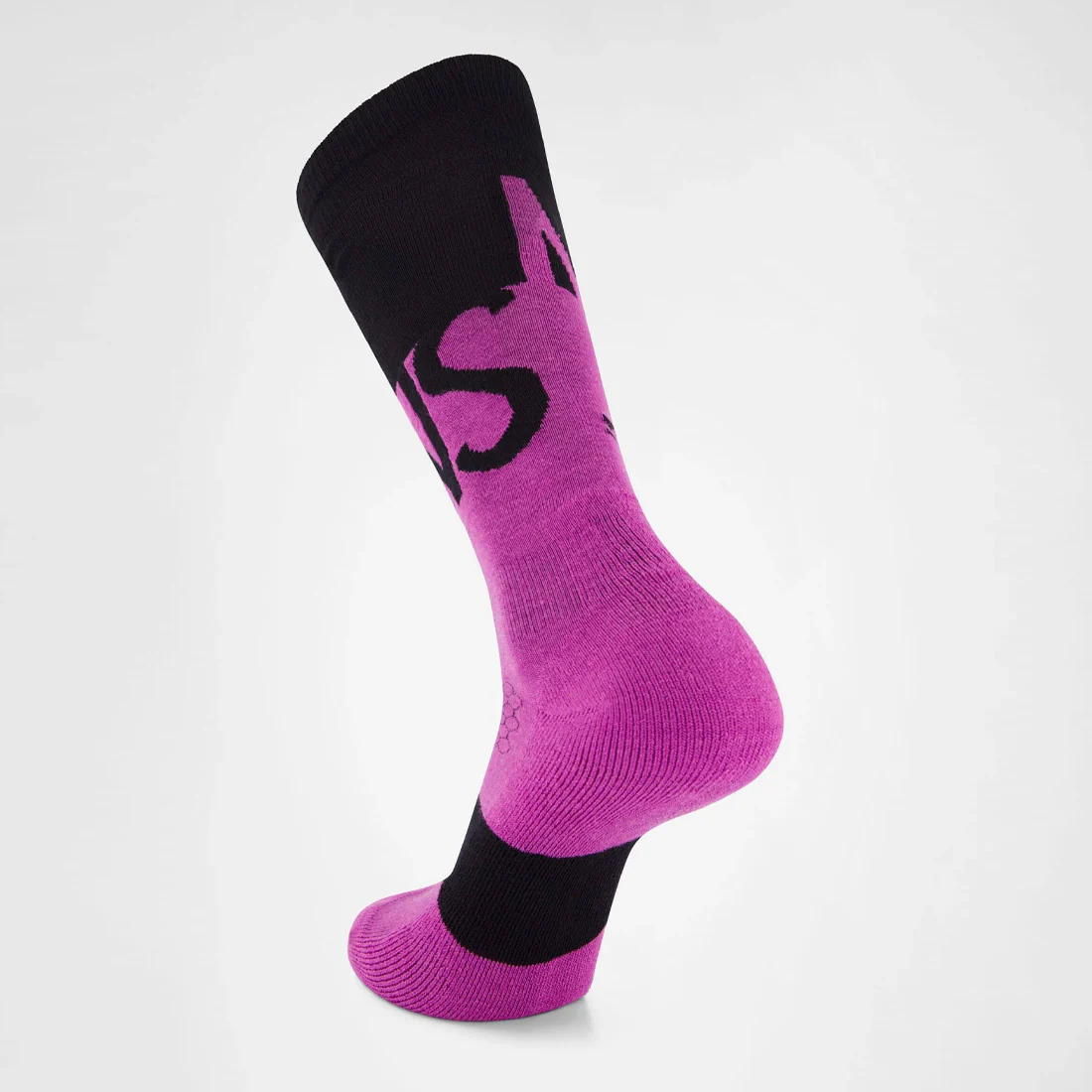 MONS ROYALE Unisex Ultra Cushion Snow Sock - Purple Bolt/Black - Image 2