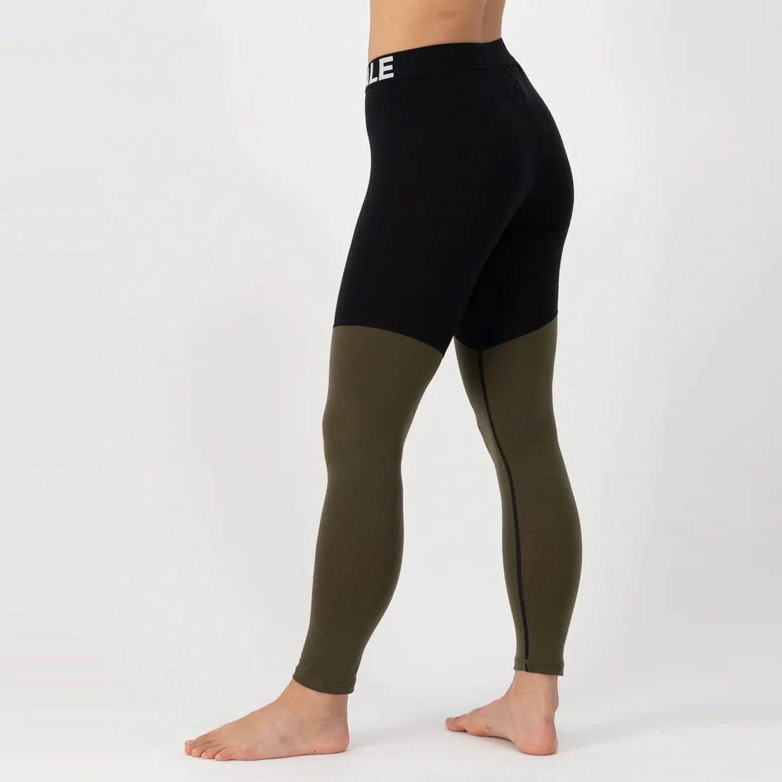 MONS ROYALE Women's Cascade Merino Legging - Dark Olive - Image 2