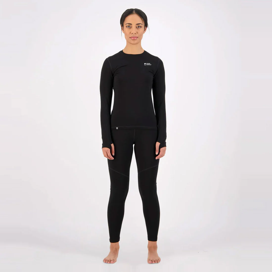 MONS ROYALE Women's Cascade Merino Long Sleeve - Black - Image 7