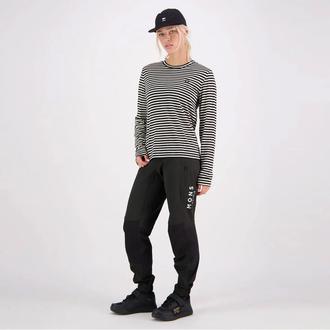 MONS ROYALE Women's Icon Merino Long Sleeve - MR Stripe - Image 4