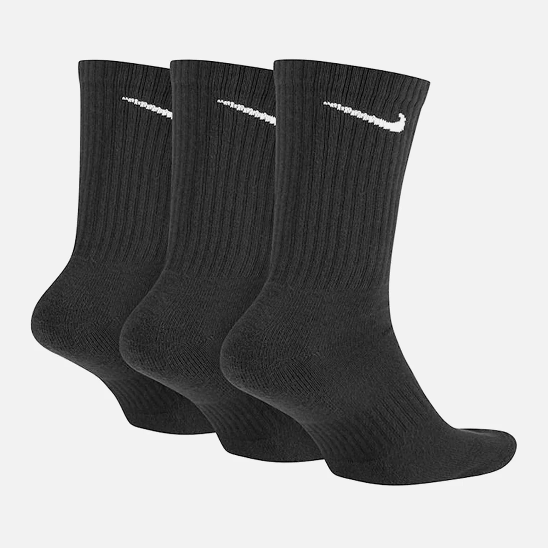 NIKE SB Everyday Cush Crew Sock 3 Pack - Black - Image 2