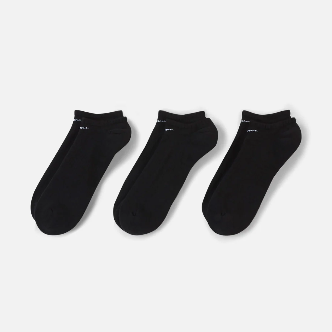 NIKE SB Everyday Cushion No Show Sock (3 Pack) - Black/White - Image 2