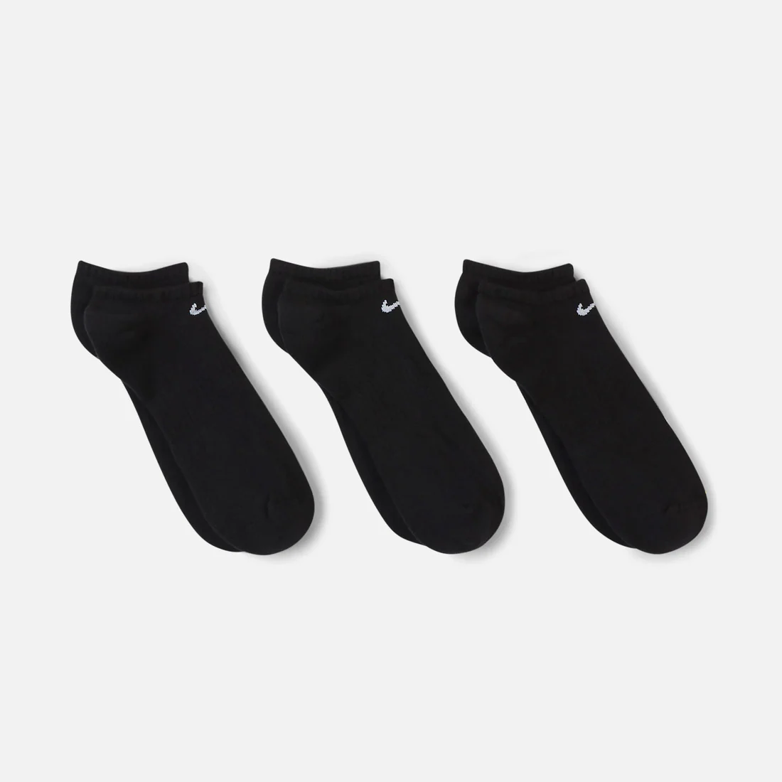 NIKE SB Everyday Cushion No Show Sock (3 Pack) - Black/White - Image 3