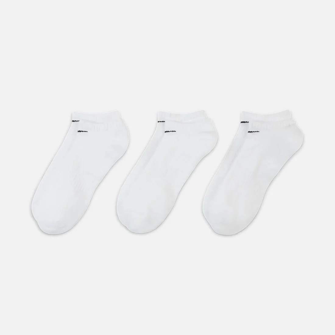 NIKE SB Everyday Cushion No Show Sock (3 Pack) - White/Black - Image 2