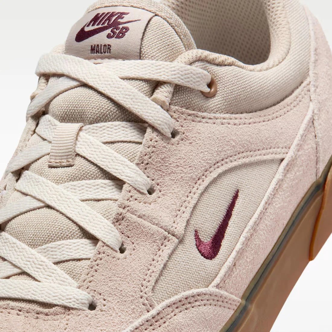 NIKE SB Malor - Cream II/Burgundy Crush - Image 7
