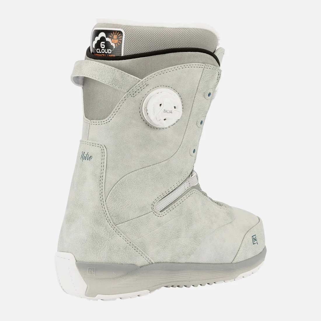 NITRO Women's Crown Boa Boots 2026 - Light Grey - Image 2