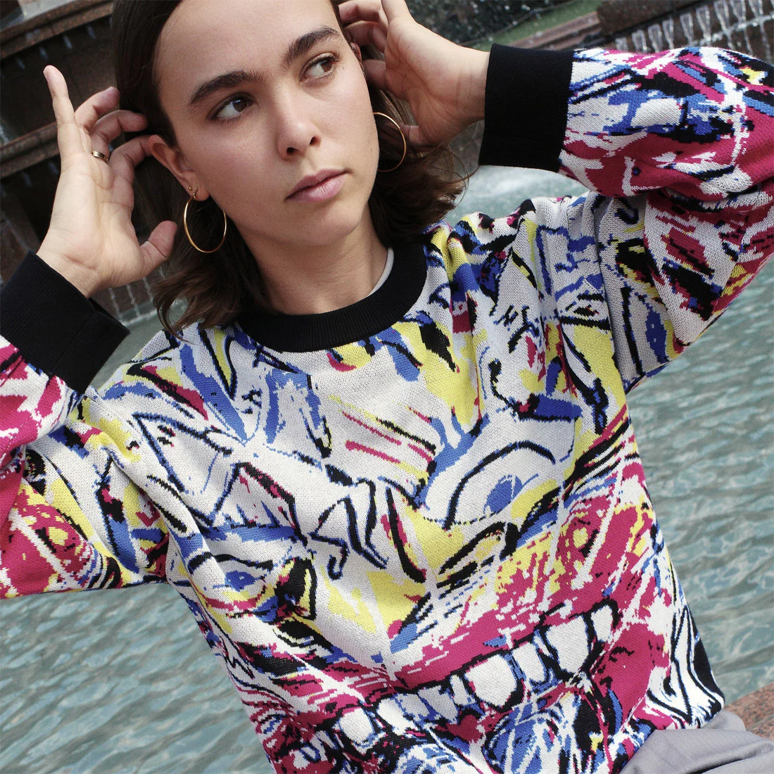 PASSPORT Goes Around Knit Sweater - Multi - Image 4
