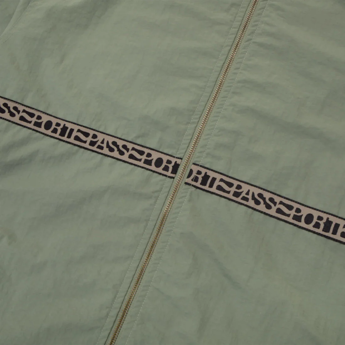 PASSPORT Rough Neg RPET Track Jacket - Sage - Image 3