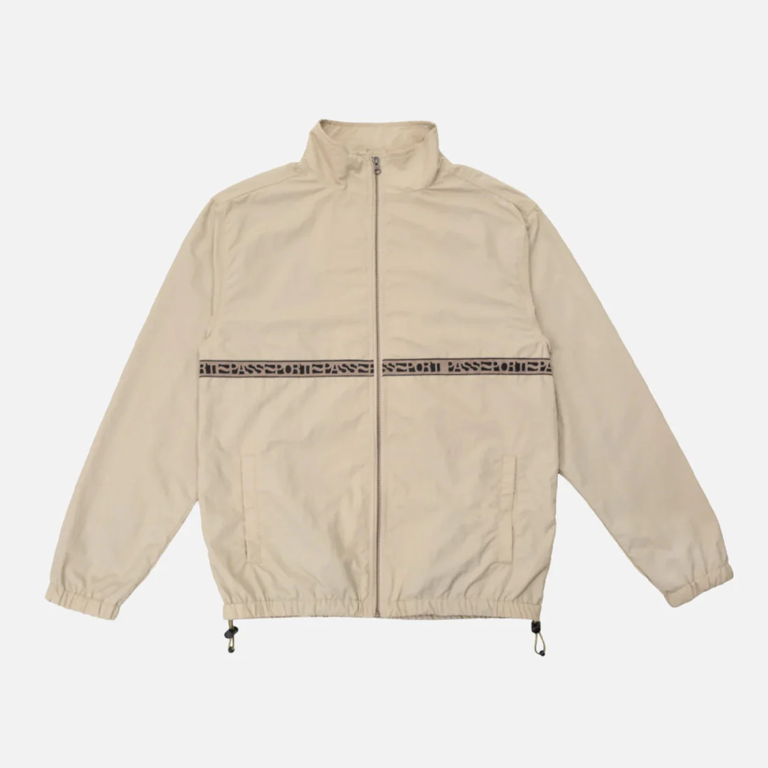 PASSPORT Rough Neg RPET Track Jacket - Sand - Image 4