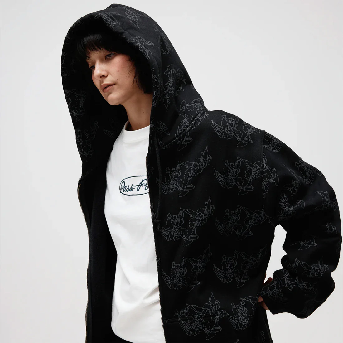 PASSPORT Trumpets Zip Hood - Black - Image 4
