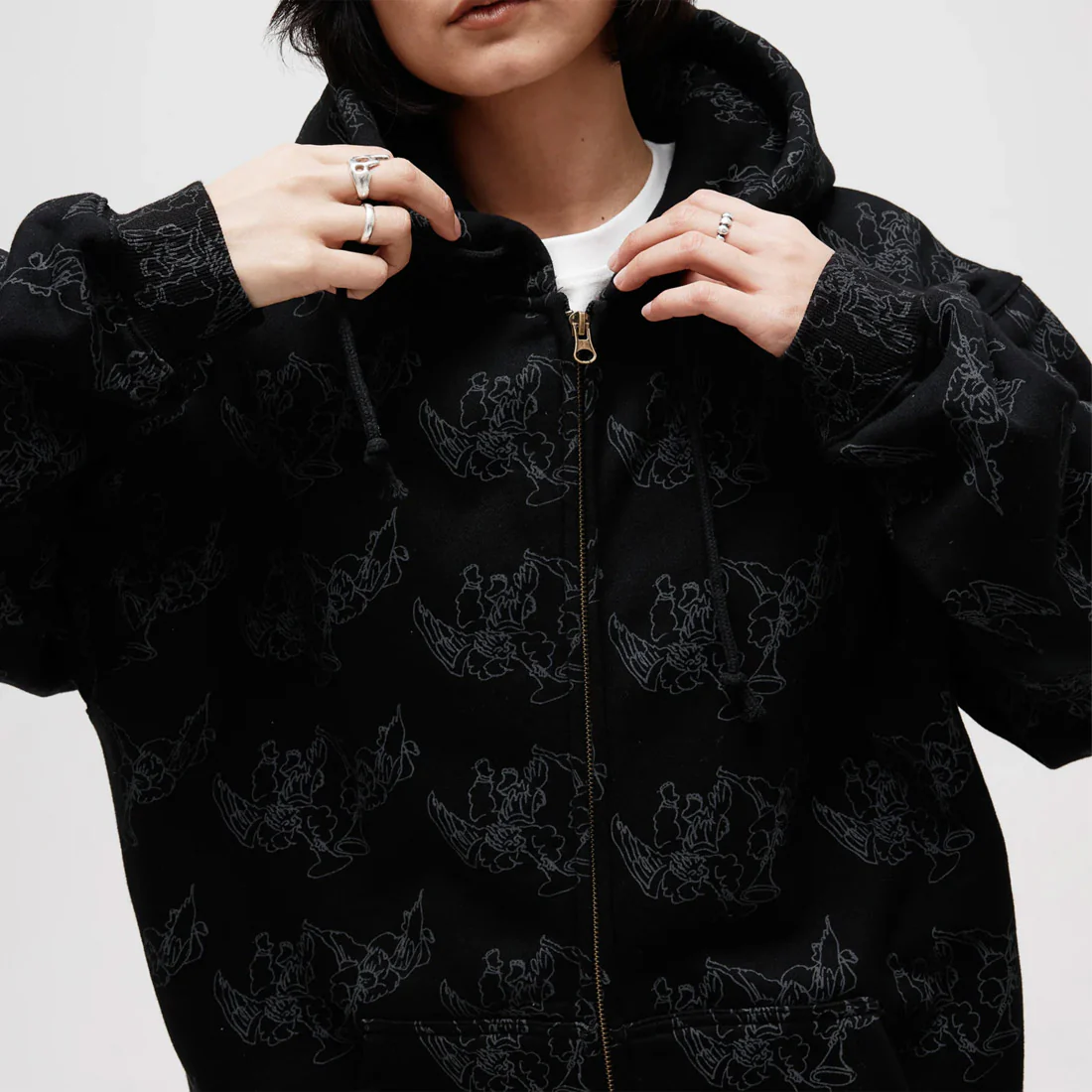 PASSPORT Trumpets Zip Hood - Black - Image 5