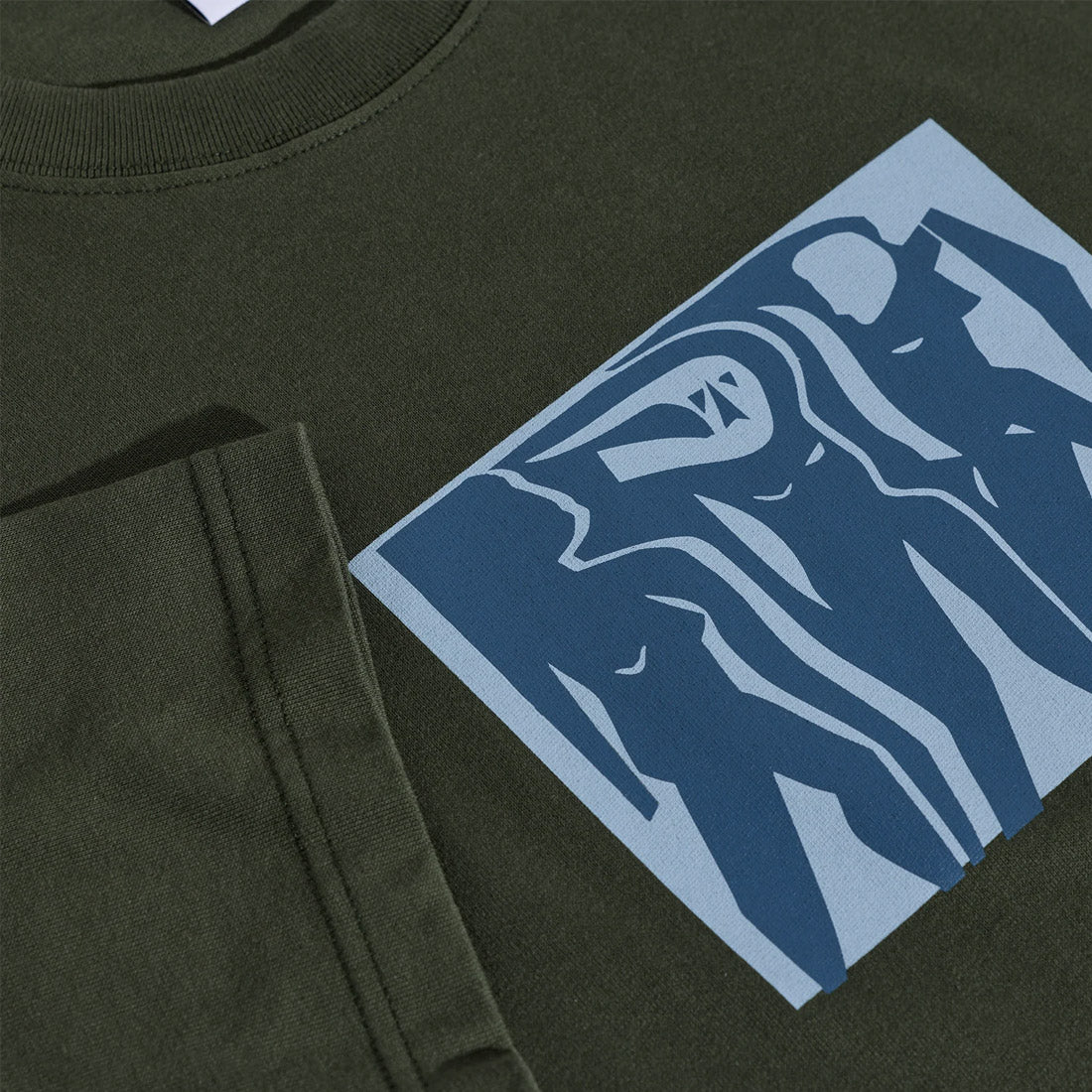 POLAR Cut Outs Tee - Dark Olive - Image 3