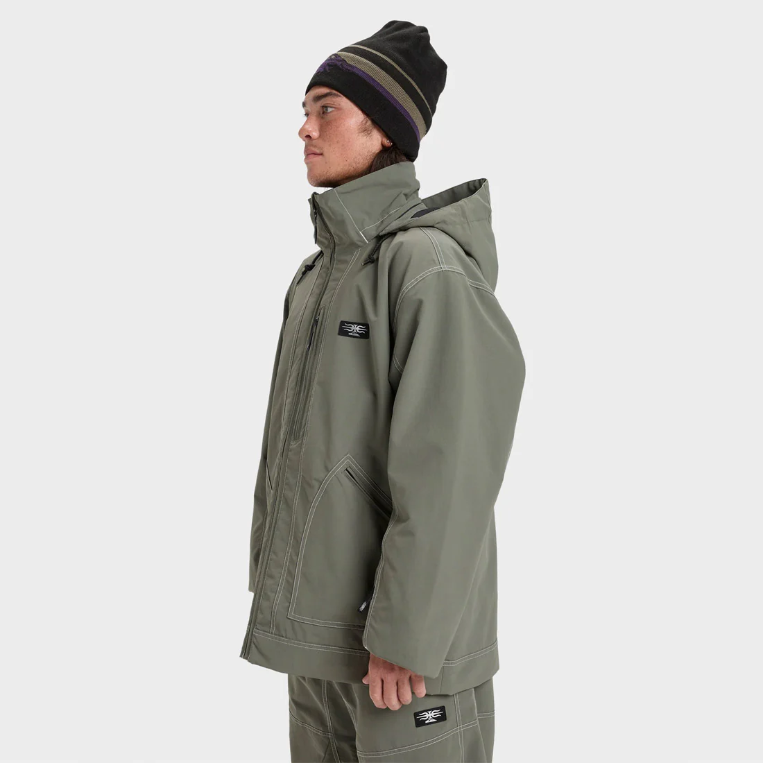 QUIKSILVER Live Wire Jacket 2026 - Dusty Olive - Image 3