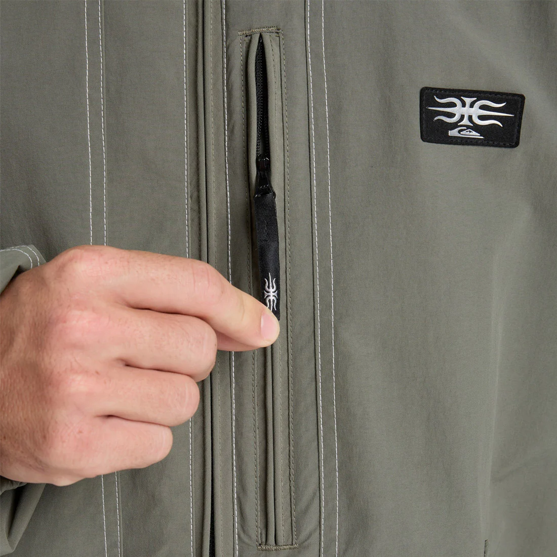 QUIKSILVER Live Wire Jacket 2026 - Dusty Olive - Image 5