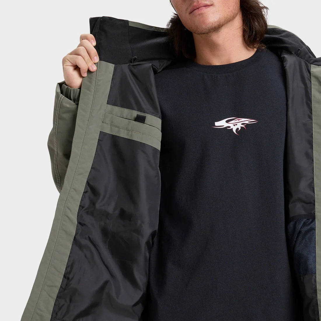 QUIKSILVER Live Wire Jacket 2026 - Dusty Olive - Image 8