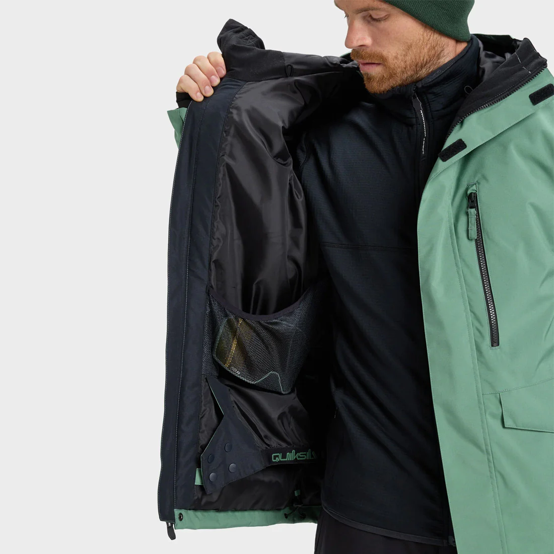 QUIKSILVER Mission Solid Jacket 2026 - Dark Ivy - Image 4