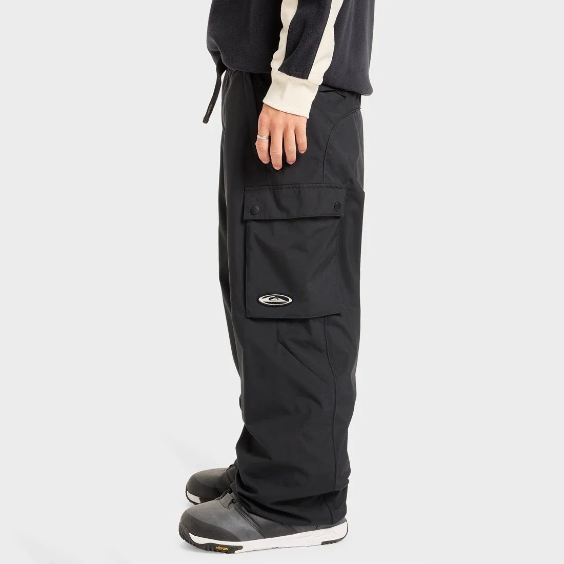 QUIKSILVER Snow Down Cargo Pant 2026 - True Black - Image 3