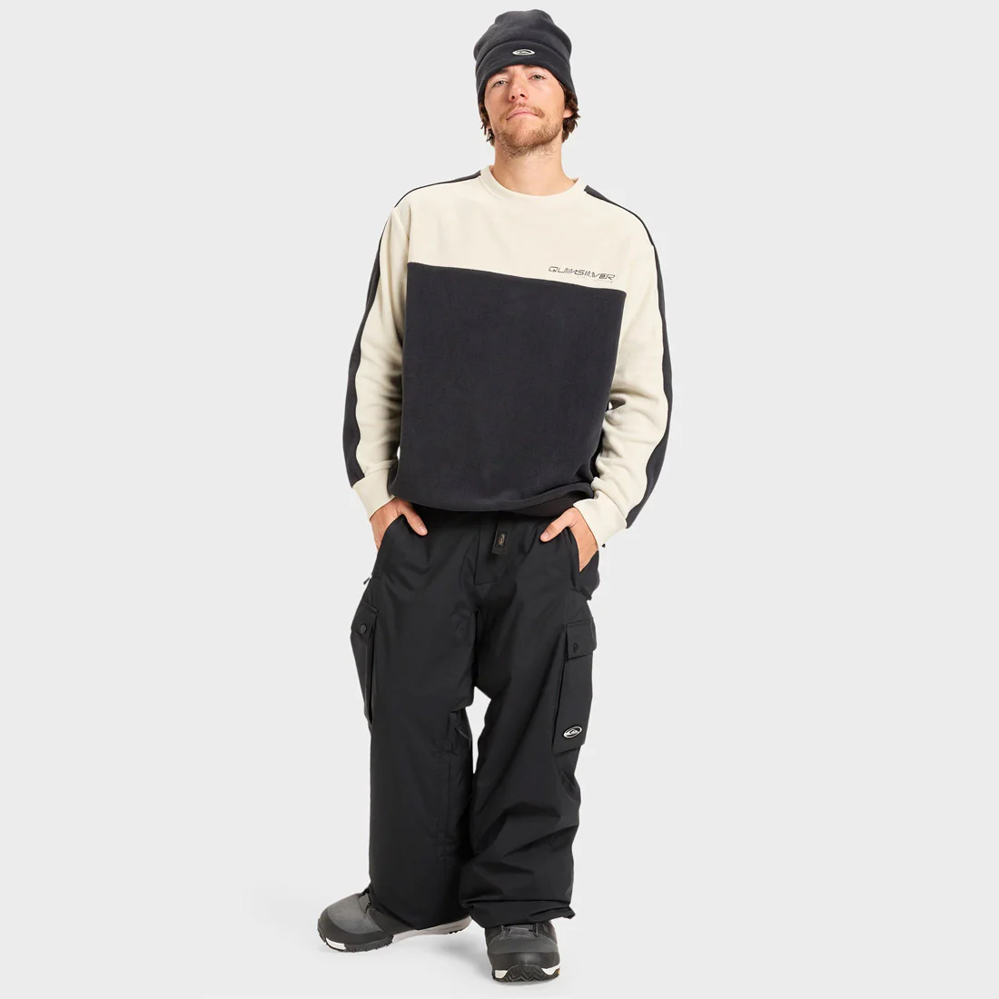 QUIKSILVER Snow Down Cargo Pant 2026 - True Black - Image 4