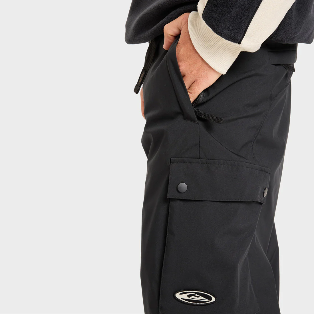 QUIKSILVER Snow Down Cargo Pant 2026 - True Black - Image 5