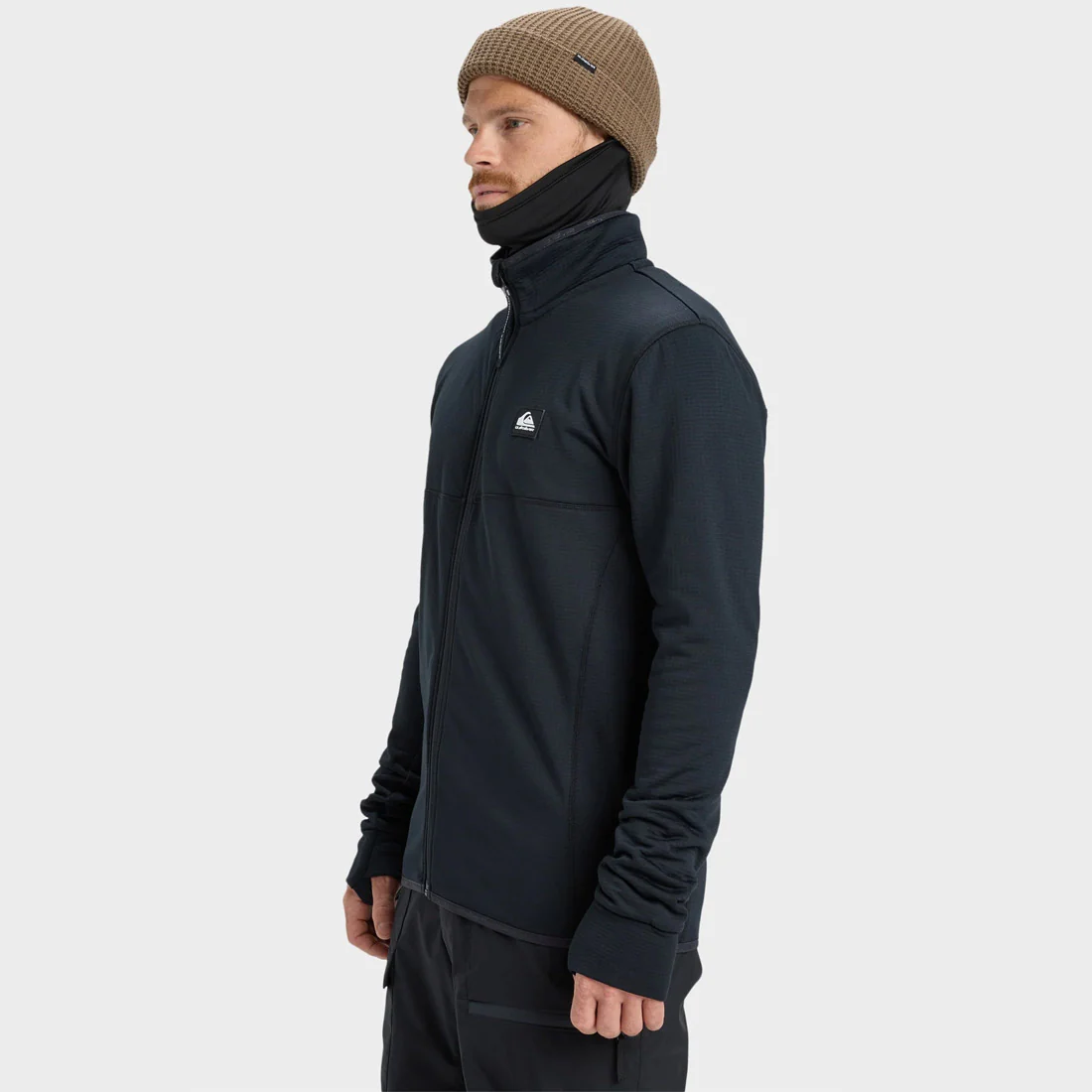 QUIKSILVER Steep Point Full Zip Fleece - True Black - Image 3