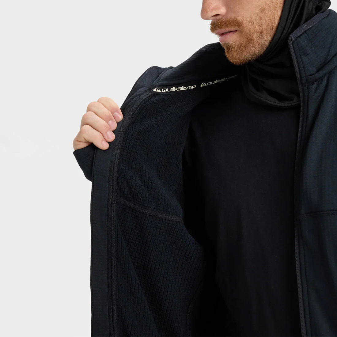 QUIKSILVER Steep Point Full Zip Fleece - True Black - Image 7