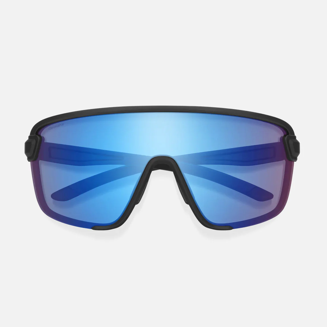 SMITH Bobcat Sunglasses - Matte Black/ChromaPop Low Light Rose Blue Mirror - Image 2