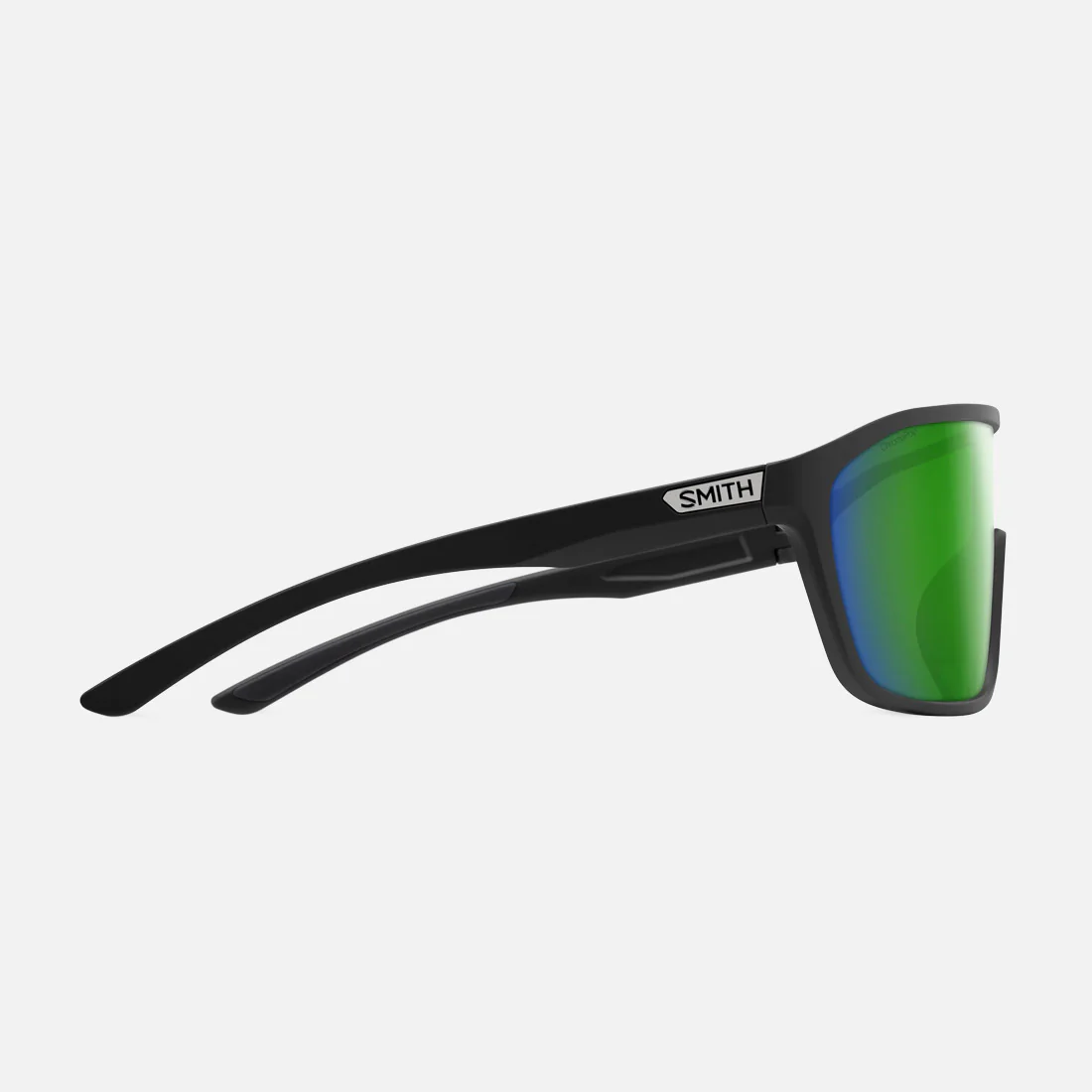 SMITH Boomtown Sunglasses - Matte Black/ChromaPop Polarized Green Mirror - Image 3