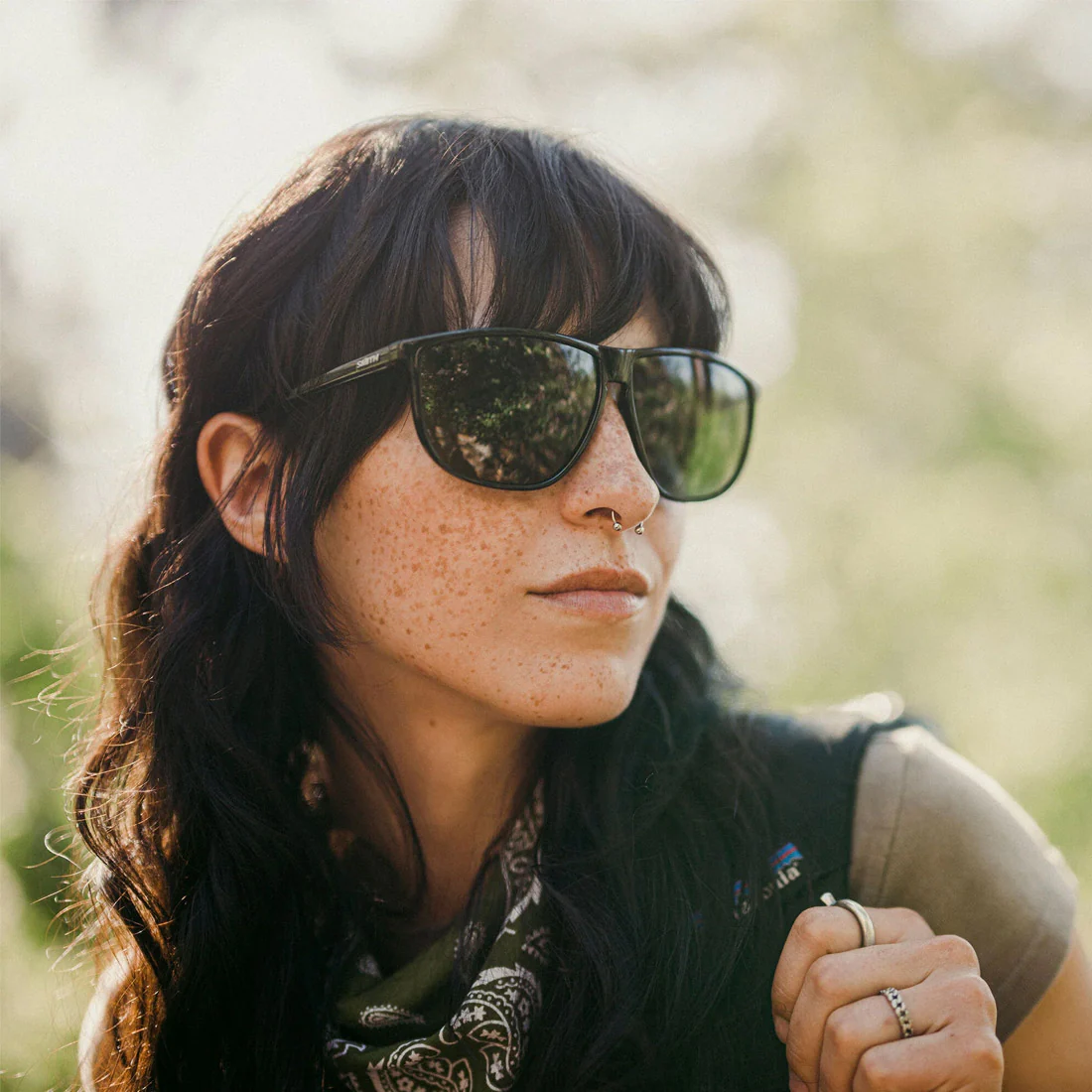 SMITH Mono Lake Sunglasses - Black/ChormaPop Gray Green - Image 4